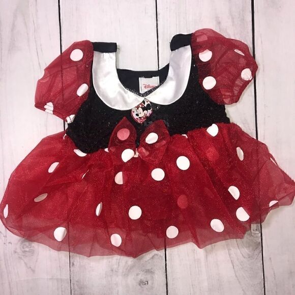 NEW! Disney Costume Minnie Mouse Dress 12 Months - Picture 1 of 9